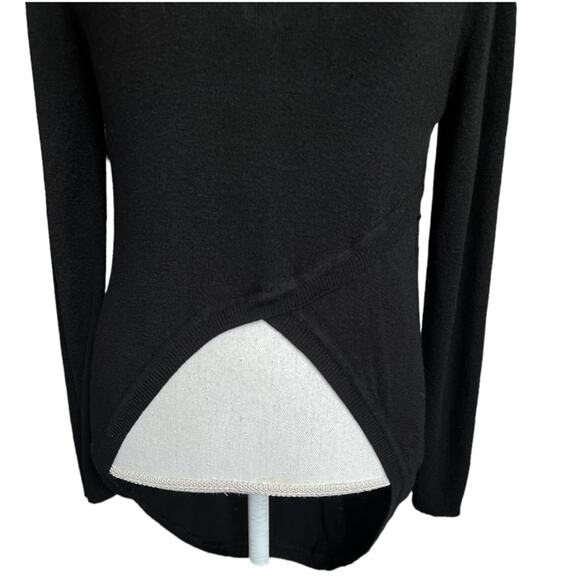 Minkpink black high low scoop neck sweater - Picture 3 of 6